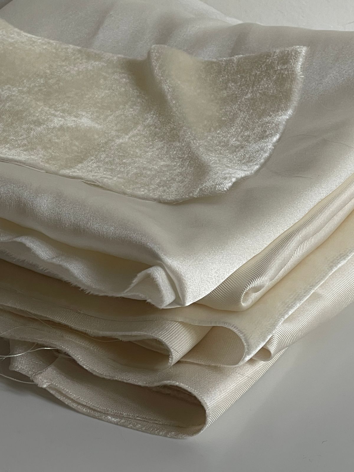 Ivory Silk Brocade Blouse