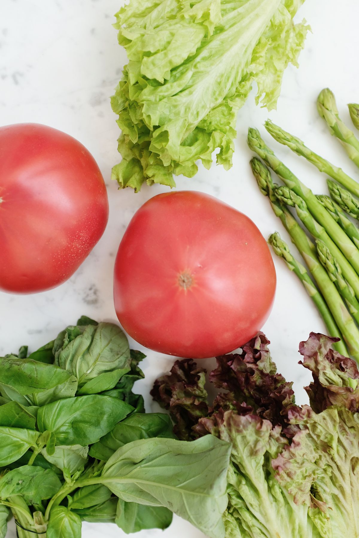 Salad Greens & Heirloom Tomatoes