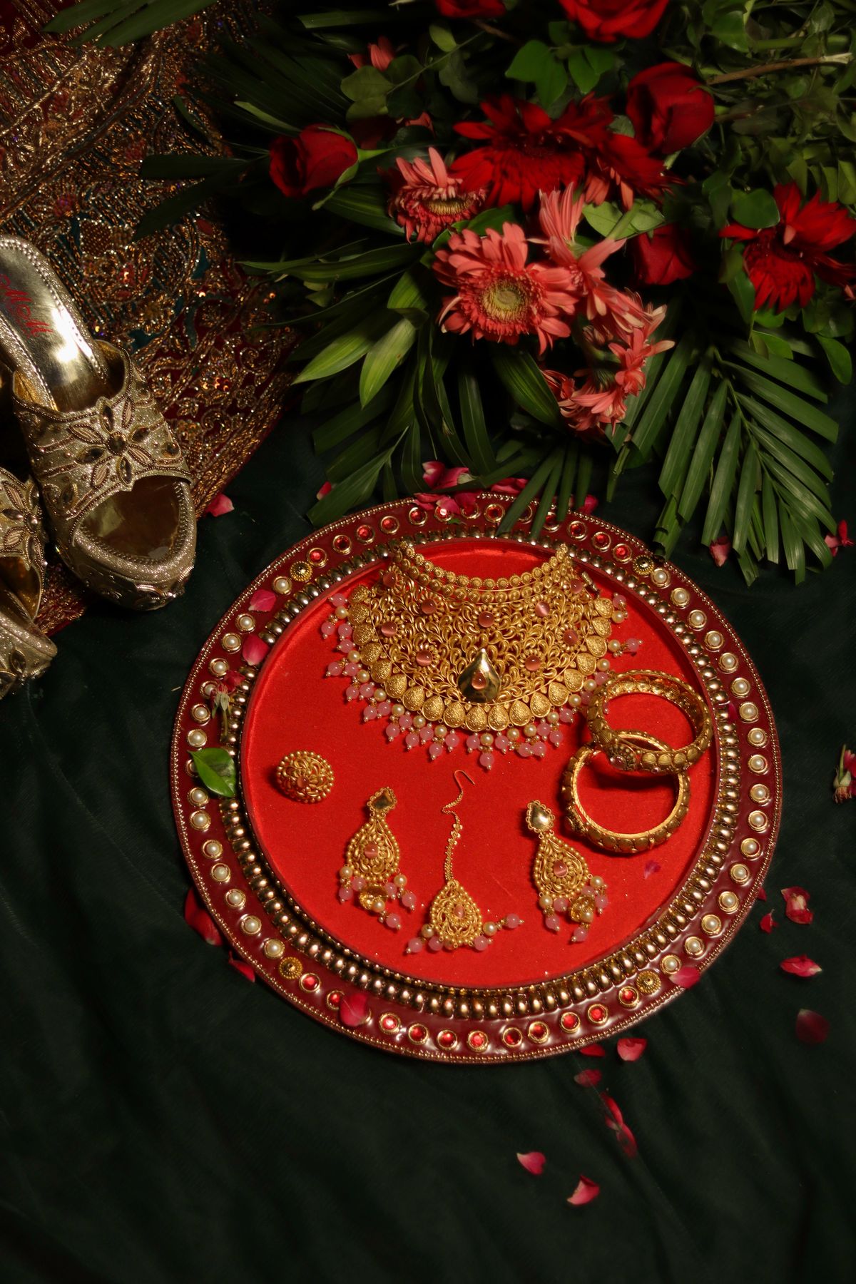 Temple Gold Bridal Necklace Set